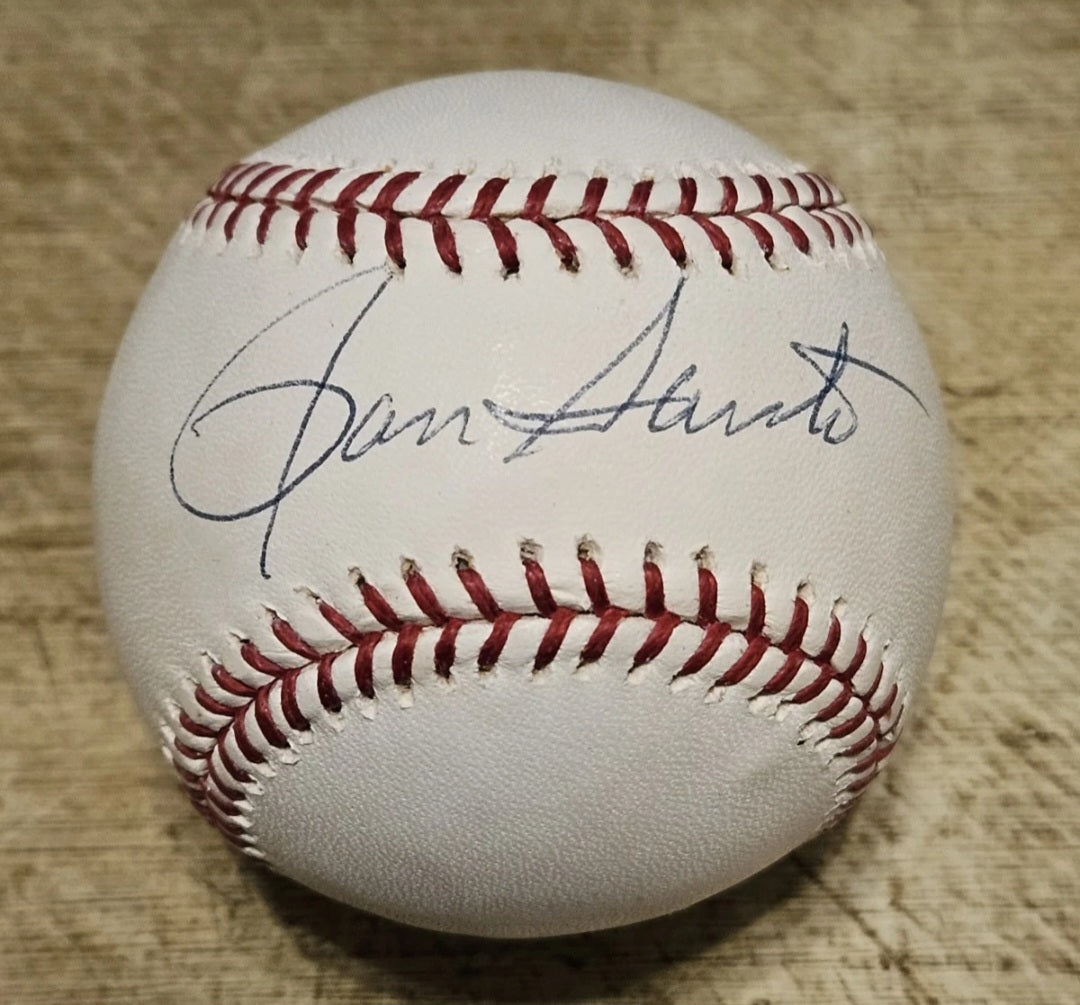 RON SANTO - AUTOGRAPHED / SIGNED OML BASEBALL - CHICAGO CUBS - JSA