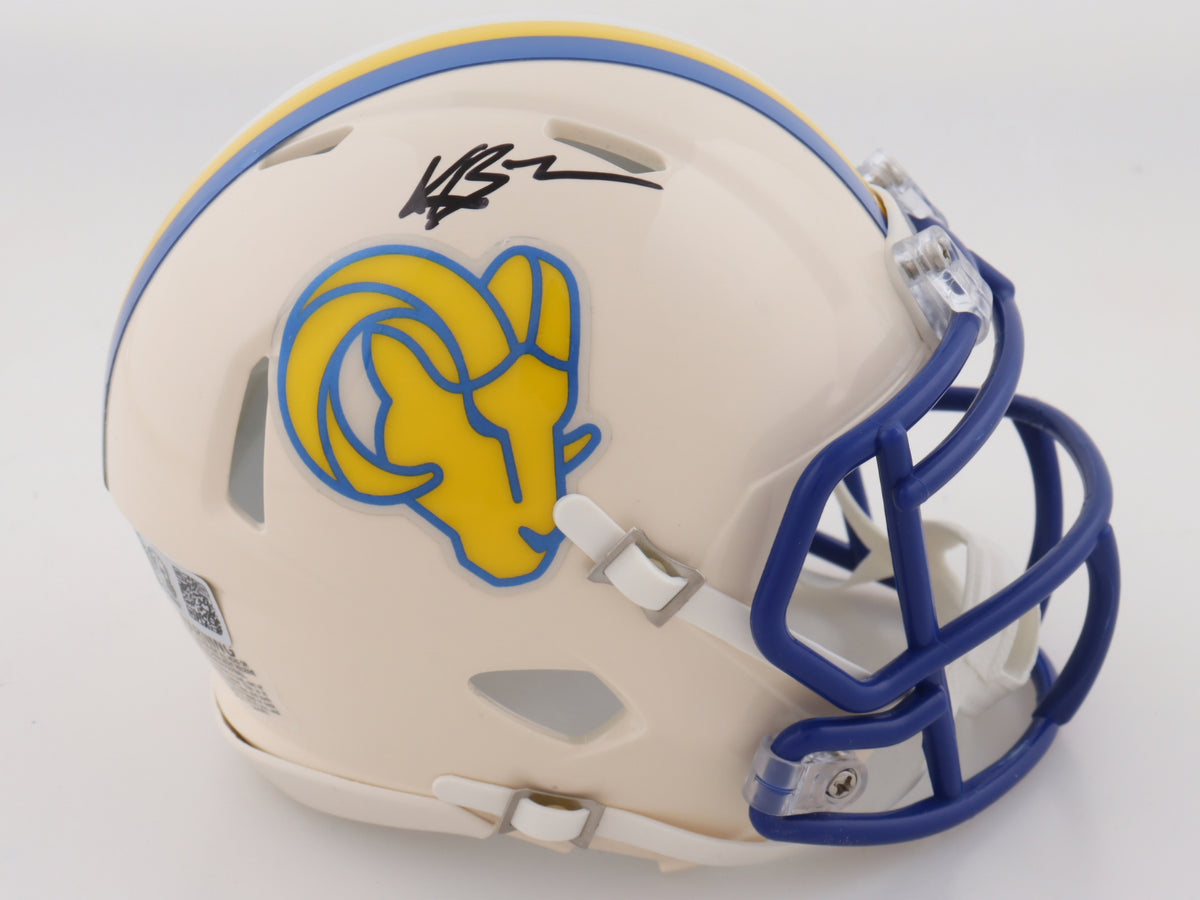 Konata Mumpfield Signed Rams Retro Mini Helmet (GTSM WITNESS COA)
