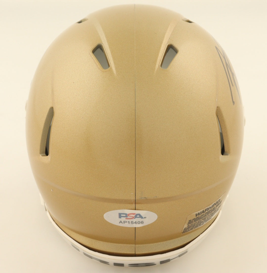 Auto/Autographed Riley Leonard Mini Helmet PSA COA