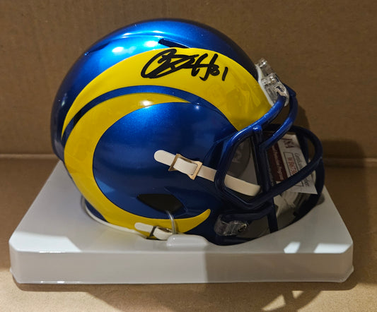 Auto/Autographed Gerald Everett Los Angeles Rams Speed Mini JSA COA