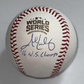 JOHN LACKEY signed 2016 World Series Baseball CHICAGO CUBS w/ COA JSA WITNESS