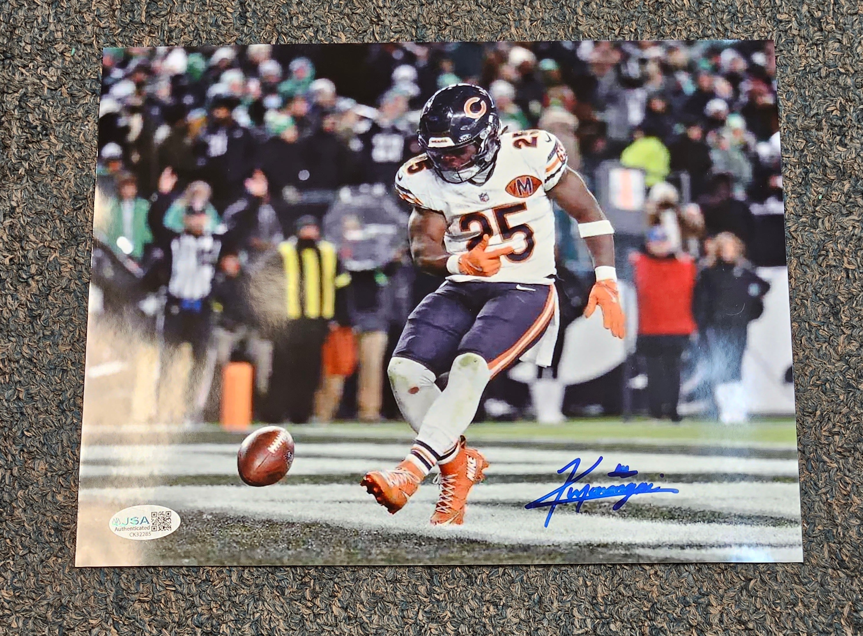 KYLE MONANGAI signed autographed CHICAGO BEARS 8X10 photo w/ COA JSA TOUCHDOWN