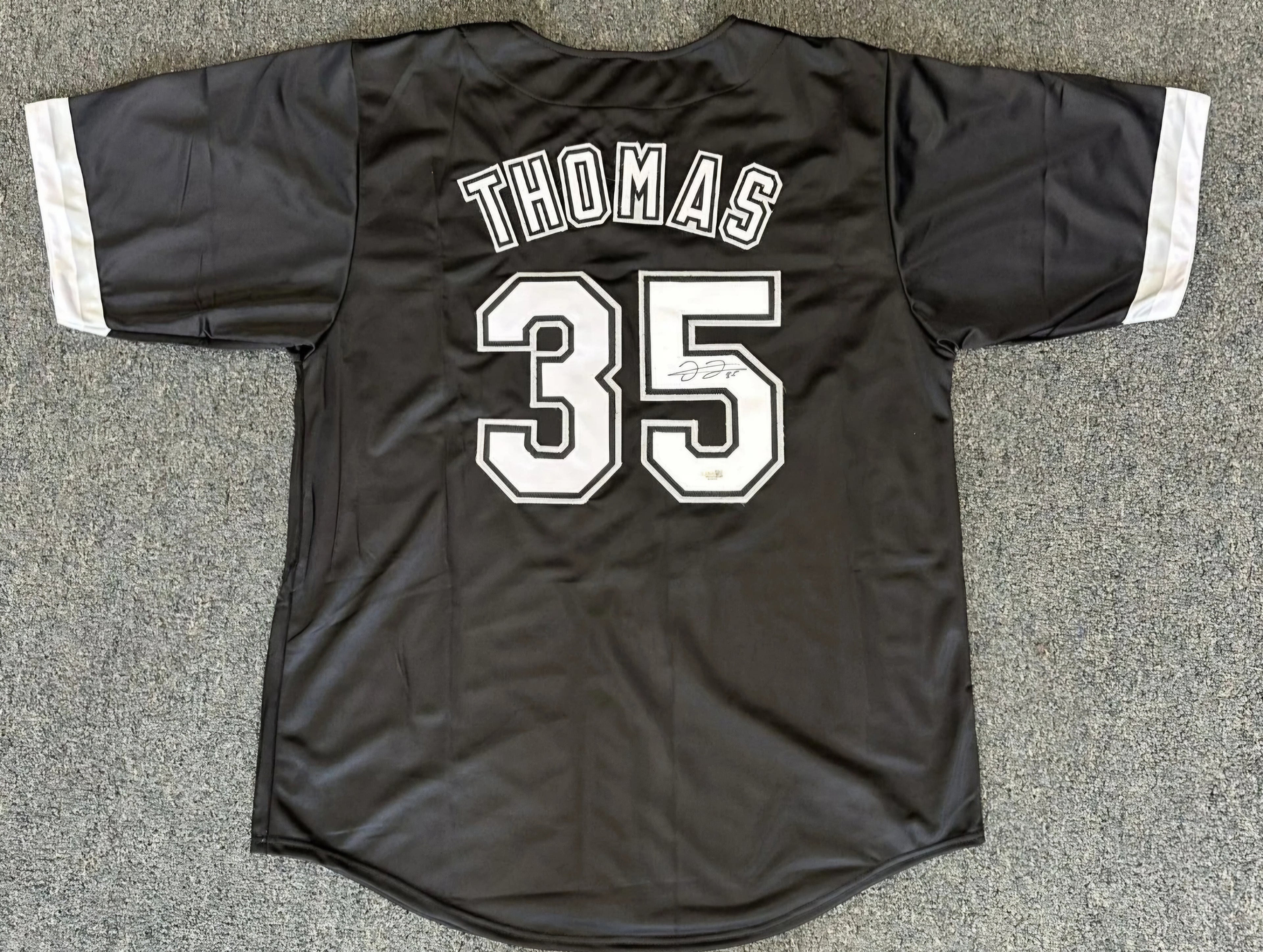 Frank Thomas Chicago White Sox Autographed Custom Style Jersey JSA-