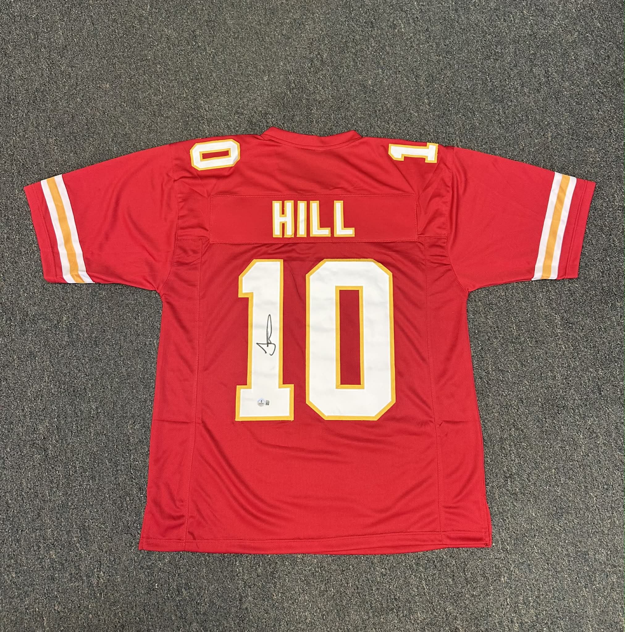 Tyreek Hill Signed Custom Jersey Kansas City Chiefs Autograph BAS COA