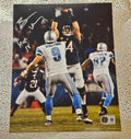 Brian Urlacher Chicago Bears "HOF" Signed 8x10 Photo BAS Witnessed (LIONS)