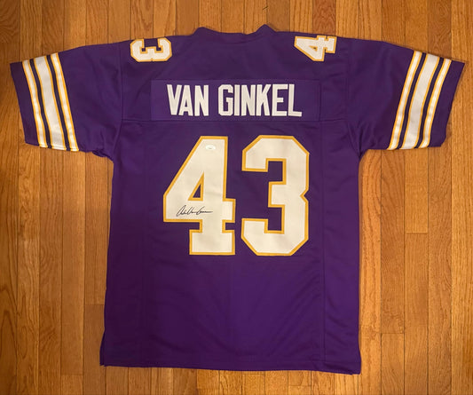 Auto/Autograped Andrew Van Ginkel Minnesota Vikings Jersey JSA Retro