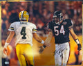 Brian Urlacher Signed HOF 18 Inscription Pose 1 Football 16x20 Photo (Beckett)
