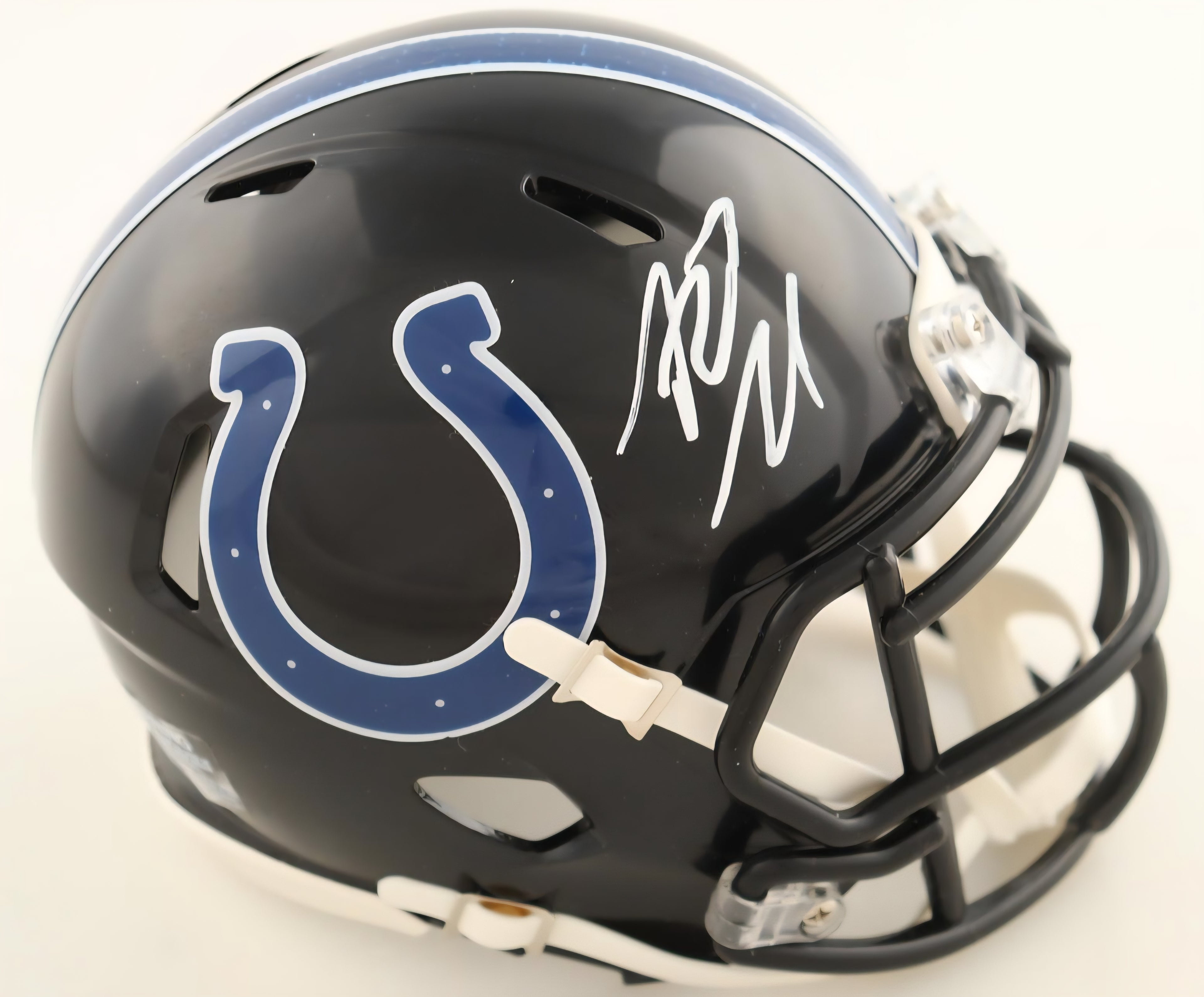 Riley Leonard Signed Indianapolis Colts Speed Mini Alt Helmet JSA WITNESS COA