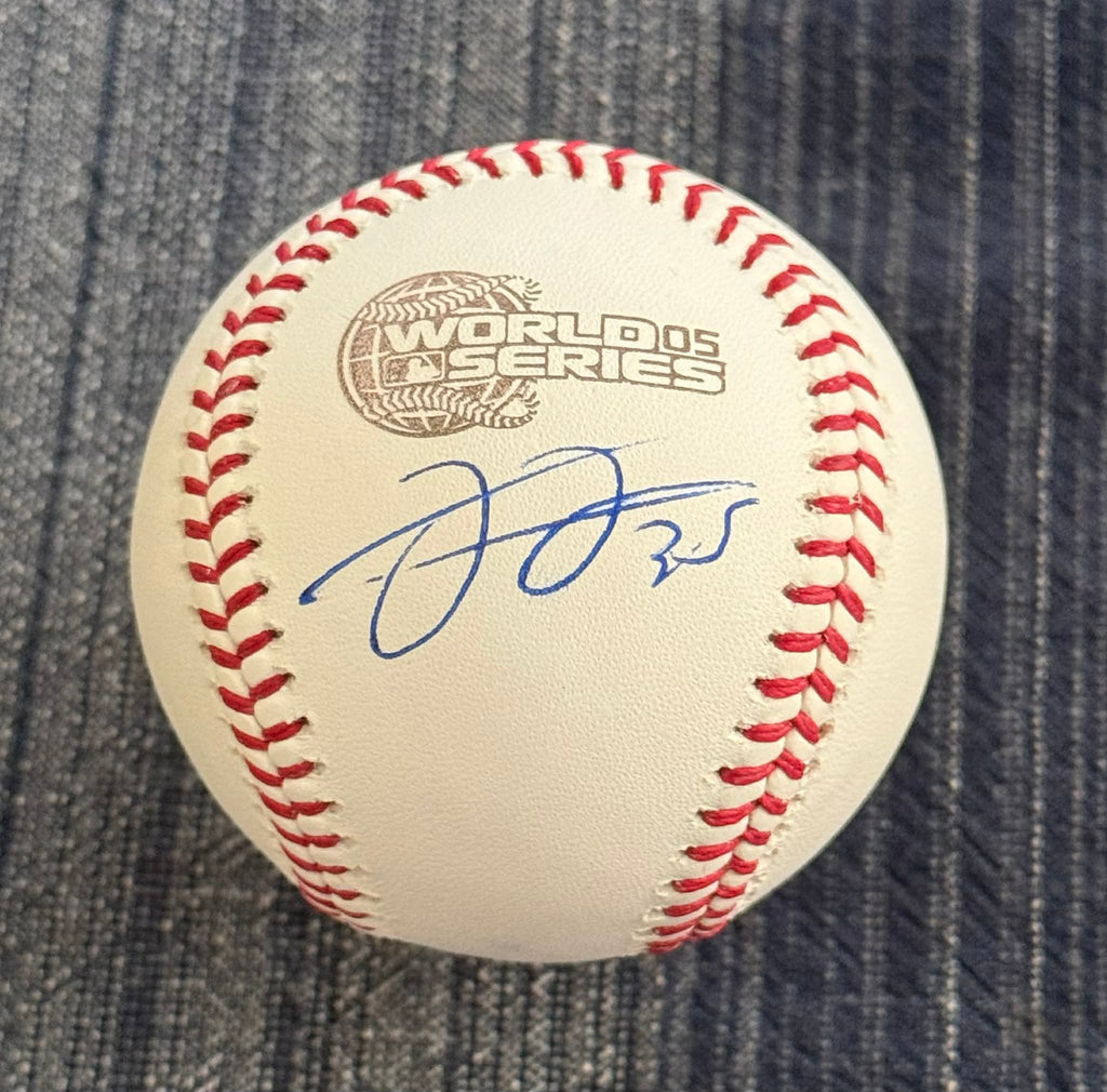 Frank Thomas SIGNED/AUTOGRAPHED World Series 2005 Logo JSA WITNESS