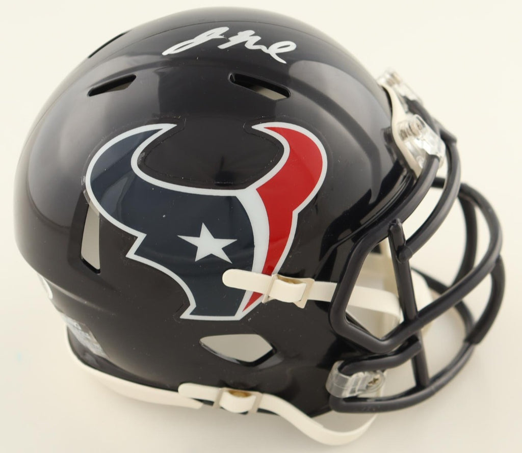 Texans Jaylin Noel Signed Autographed Houston Texans Speed Mini Helmet JSA