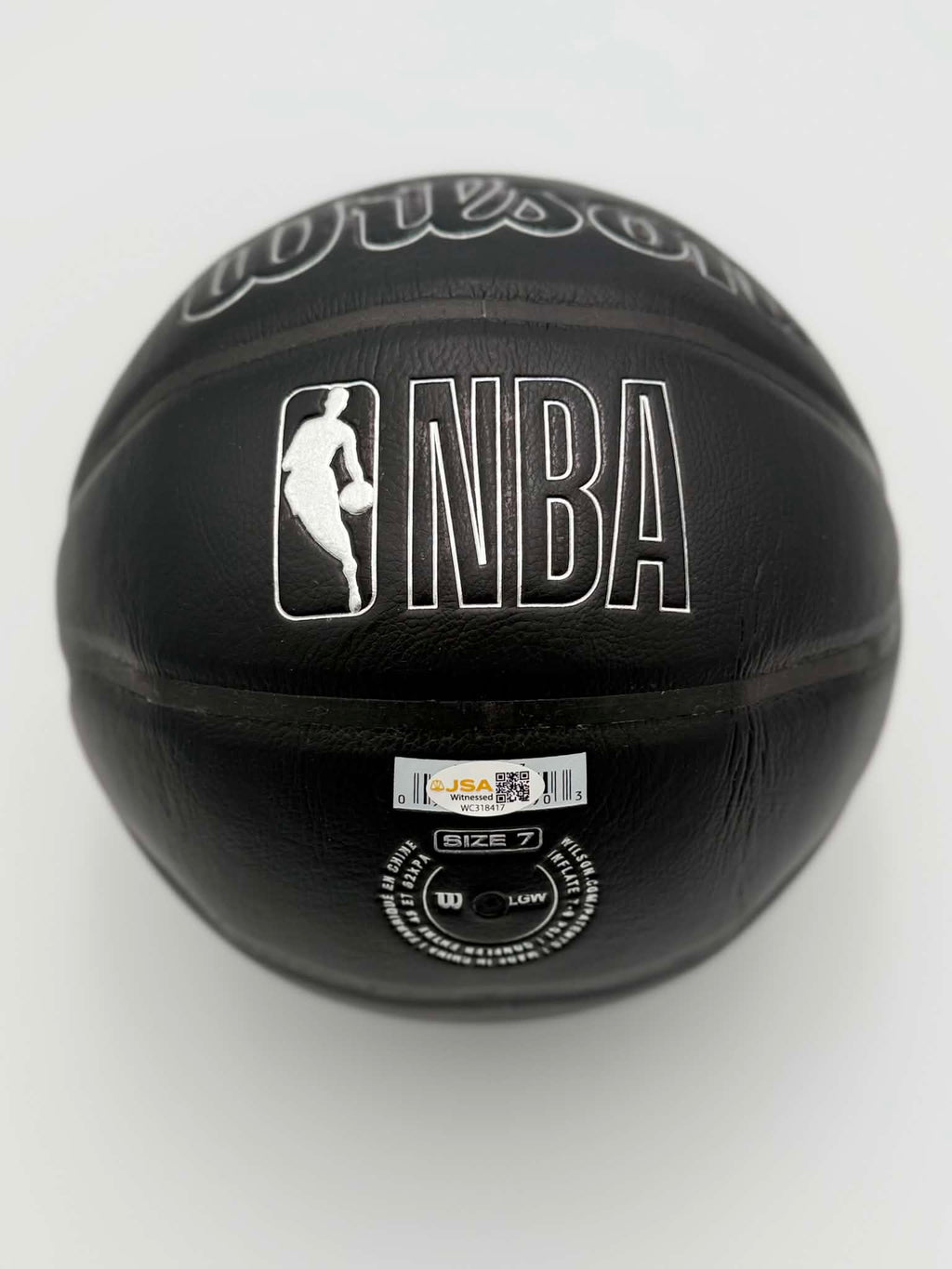 Celtics Kevin Garnett Authentic Signed Wilson Celtics Basketball JSA Witne Logo