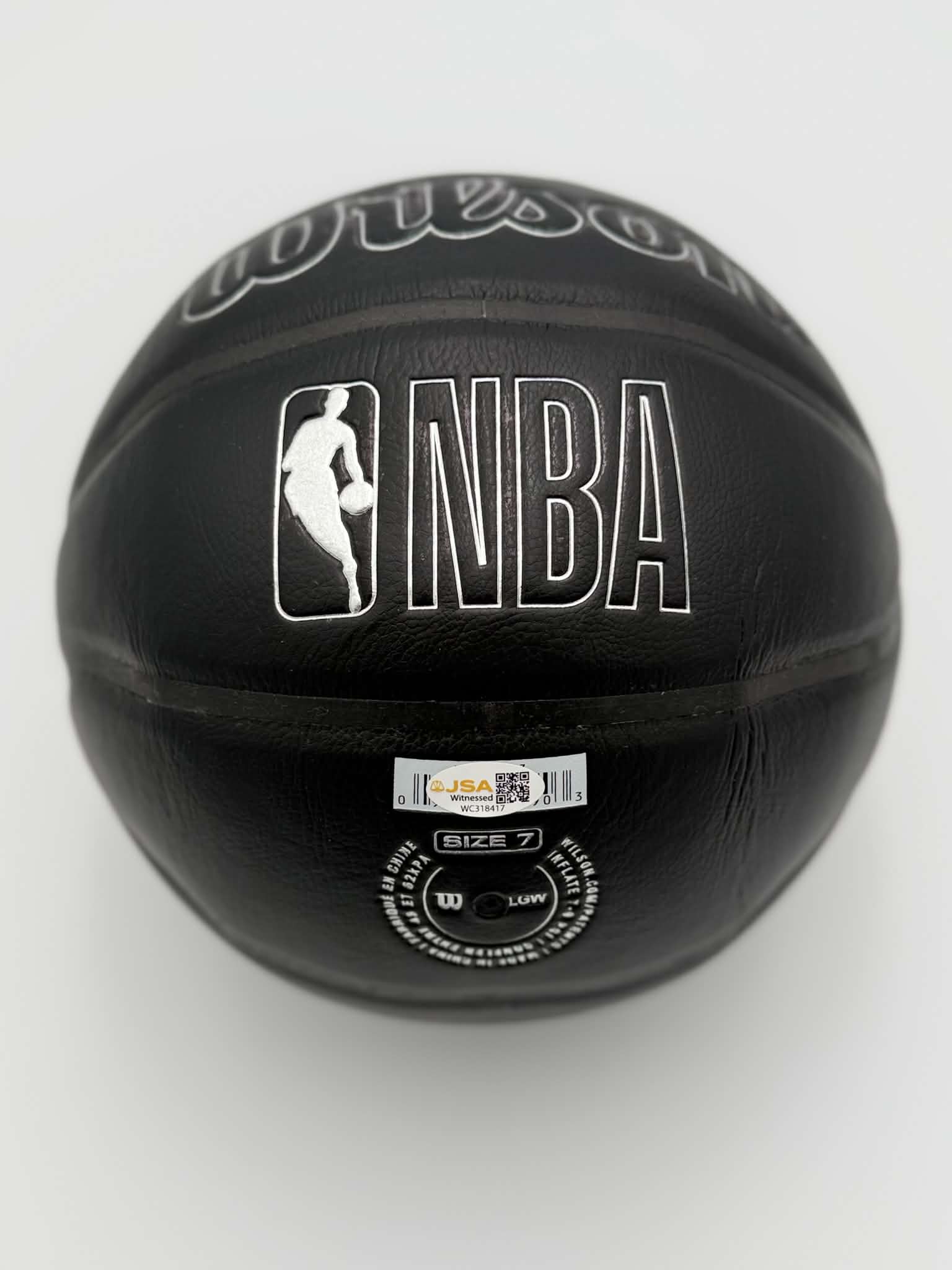 Celtics Kevin Garnett Authentic Signed Wilson Celtics Basketball JSA Witne Logo