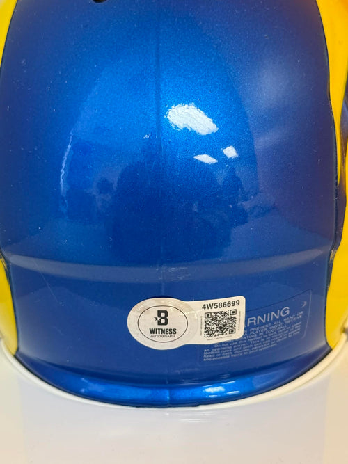 Aaron Donald Signed Los Angeles Rams Speed Mini Football Helmet (Beckett)