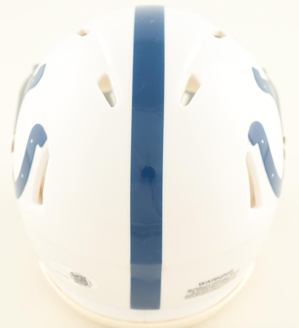 Riley Leonard Signed Indianapolis Colts Speed Mini Helmet JSA WITNESS COA