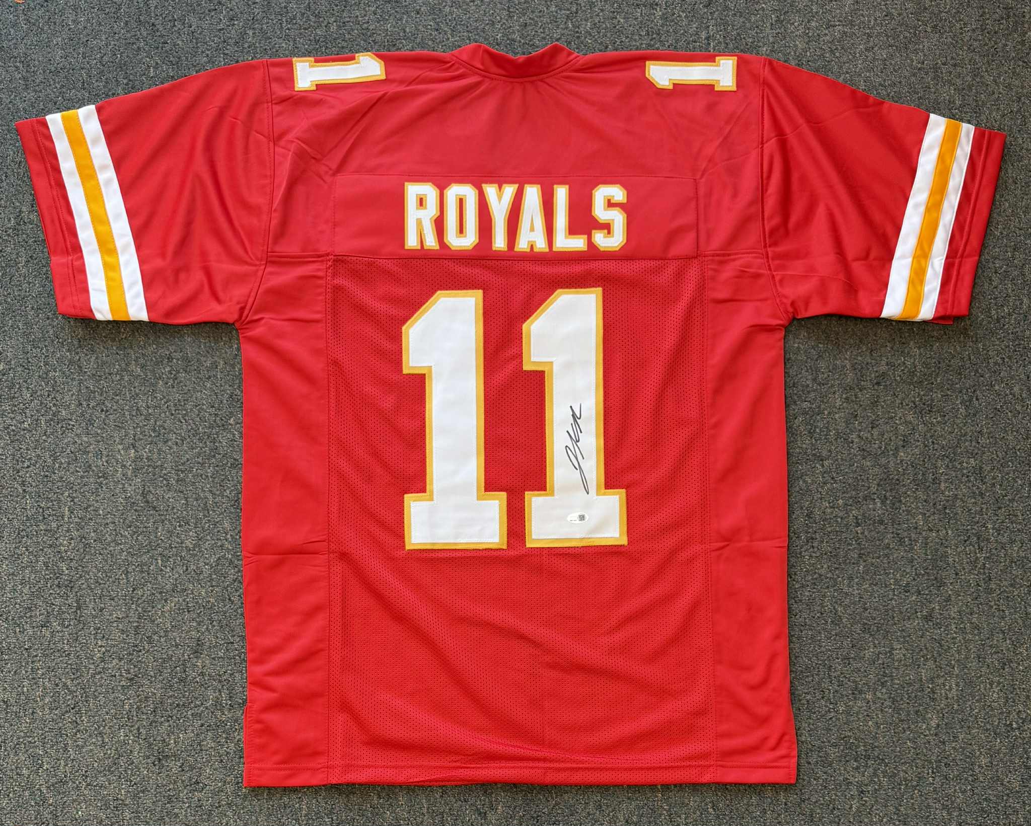Jalen Royals Signed Custom Kansas City Chiefs Jersey JSA WITNESS COA