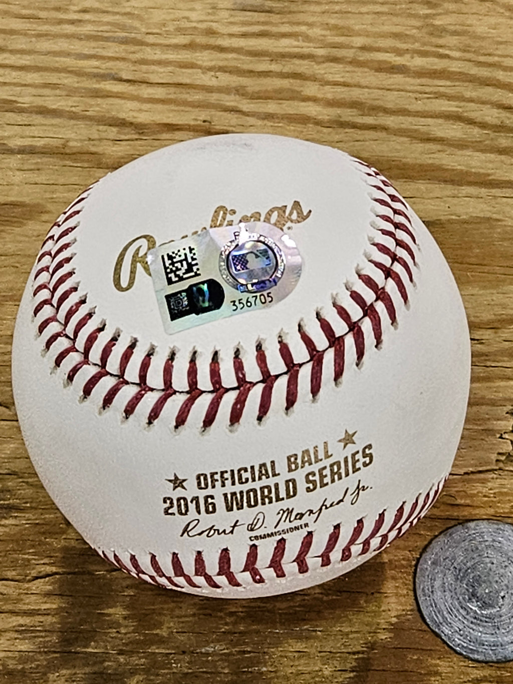 Anthony Rizzo Signed 2016 World Series baseball Autograph Fanatics MLB COA