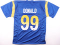 Aaron Donald Signed Los Angeles Rams Custom Jersey - Beckett Witnessed