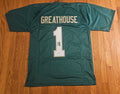 Jaden Greathouse Signed Green Jersey Notre Dame Football Autographed Auto PSA COA
