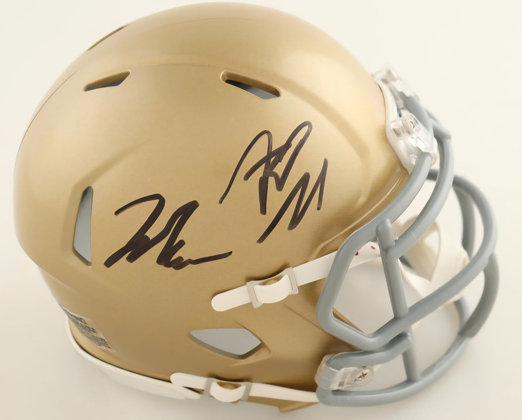 Auto/Autographed Riley Leonard & Jaden Greathouse Dual Mini Helmet PSA COA