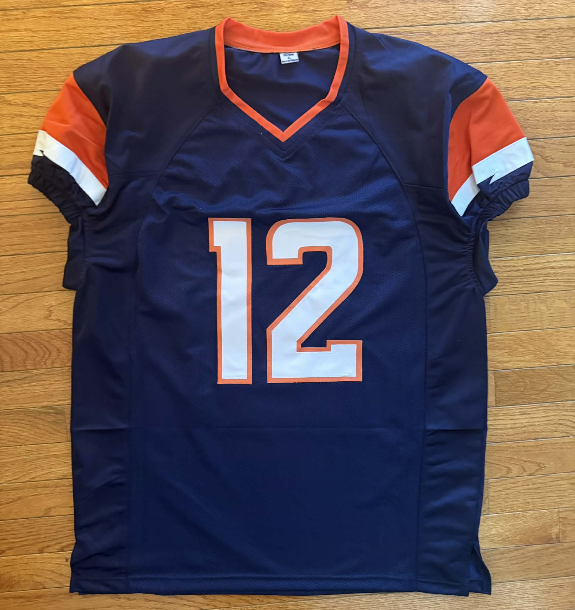 RJ HARVEY signed autographed DENVER BRONCOS Custom Blue JERSEY W/COA JSA XL Game Cut