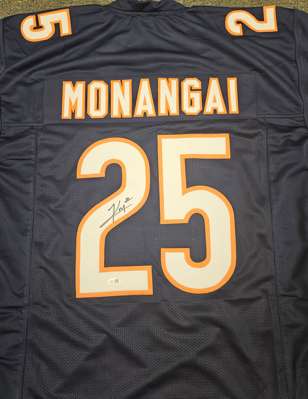 KYLE MONANGAI signed/autographed CHICAGO BEARS Jersey w/ COA JSA NAVY XL