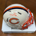 Chicago Bears KYLE MONANGAI Signed Retro Riddell Mini Helmet (GTSM WITNESS COA)