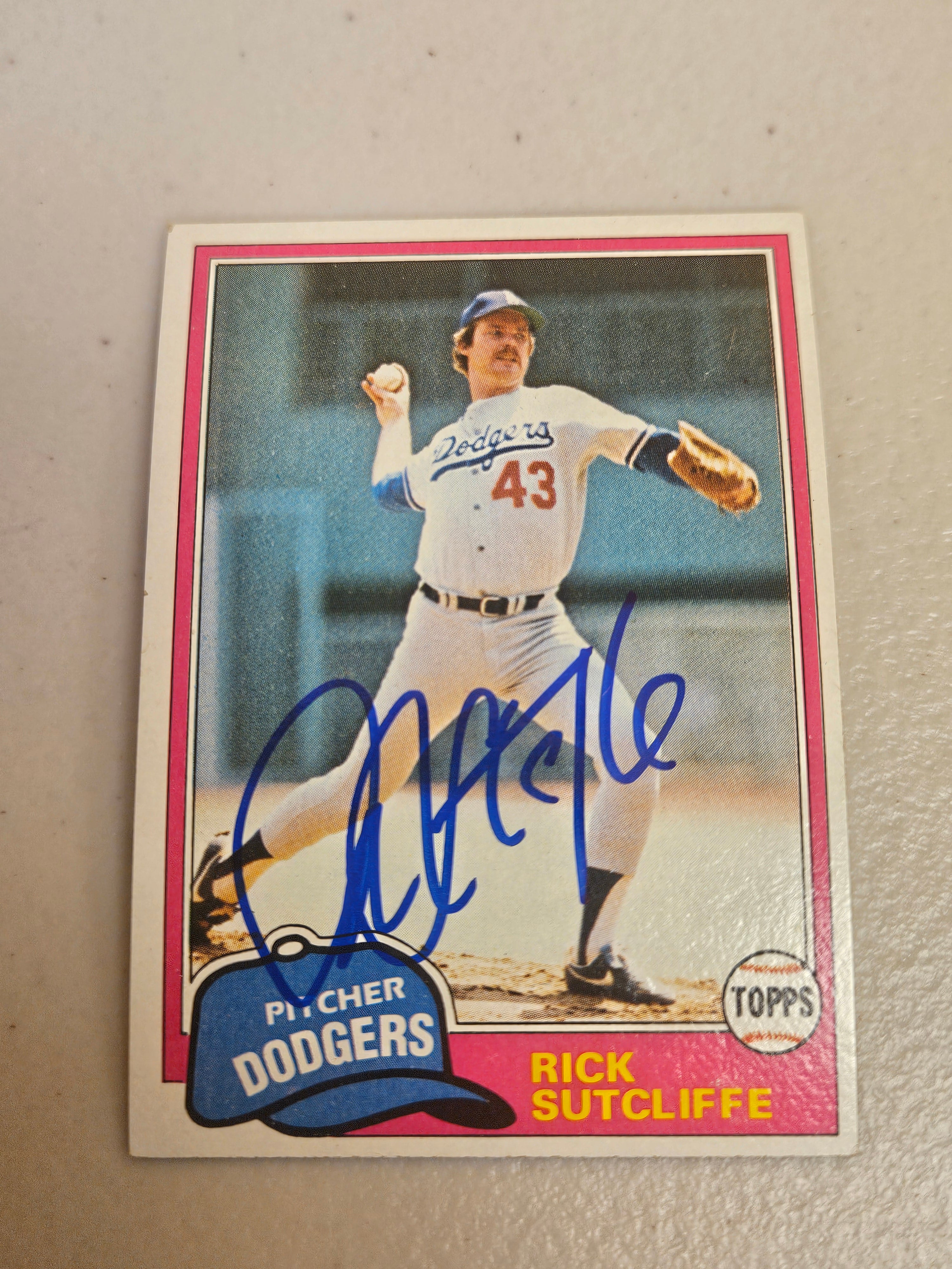 Rick Sutcliffe Signed/Autographed Topps 191 1981 JSA COA CH58594