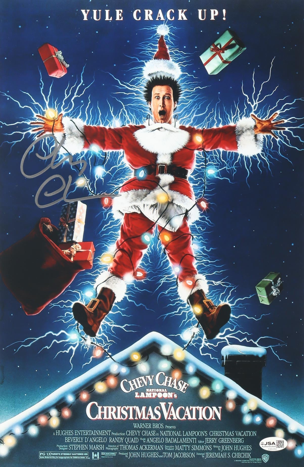 Chevy Chase Signed 11x17 Mini Poster Christmas Vacation JSA Autograph Authentic