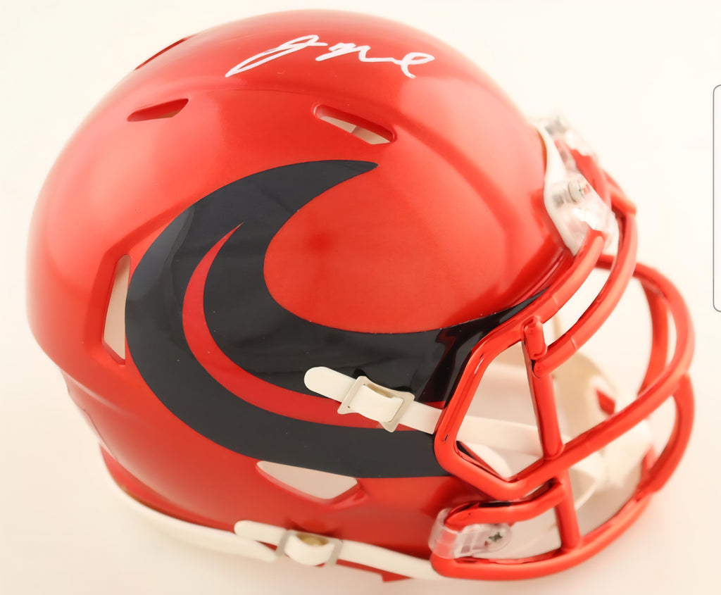 Texans Jaylin Noel Signed Autographed Houston Texans Red Alt Mini Helmet JSA