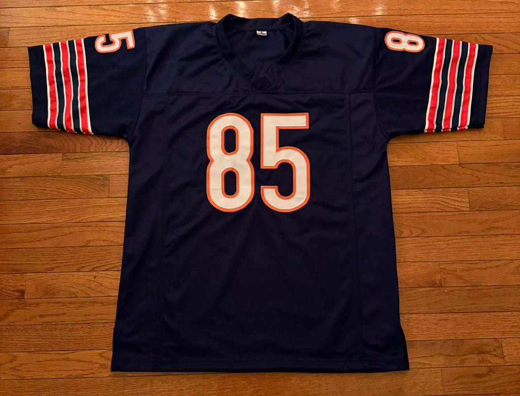 Chicago Bears 1985 (12 Autos) Custom Navy Jersey JSA COA