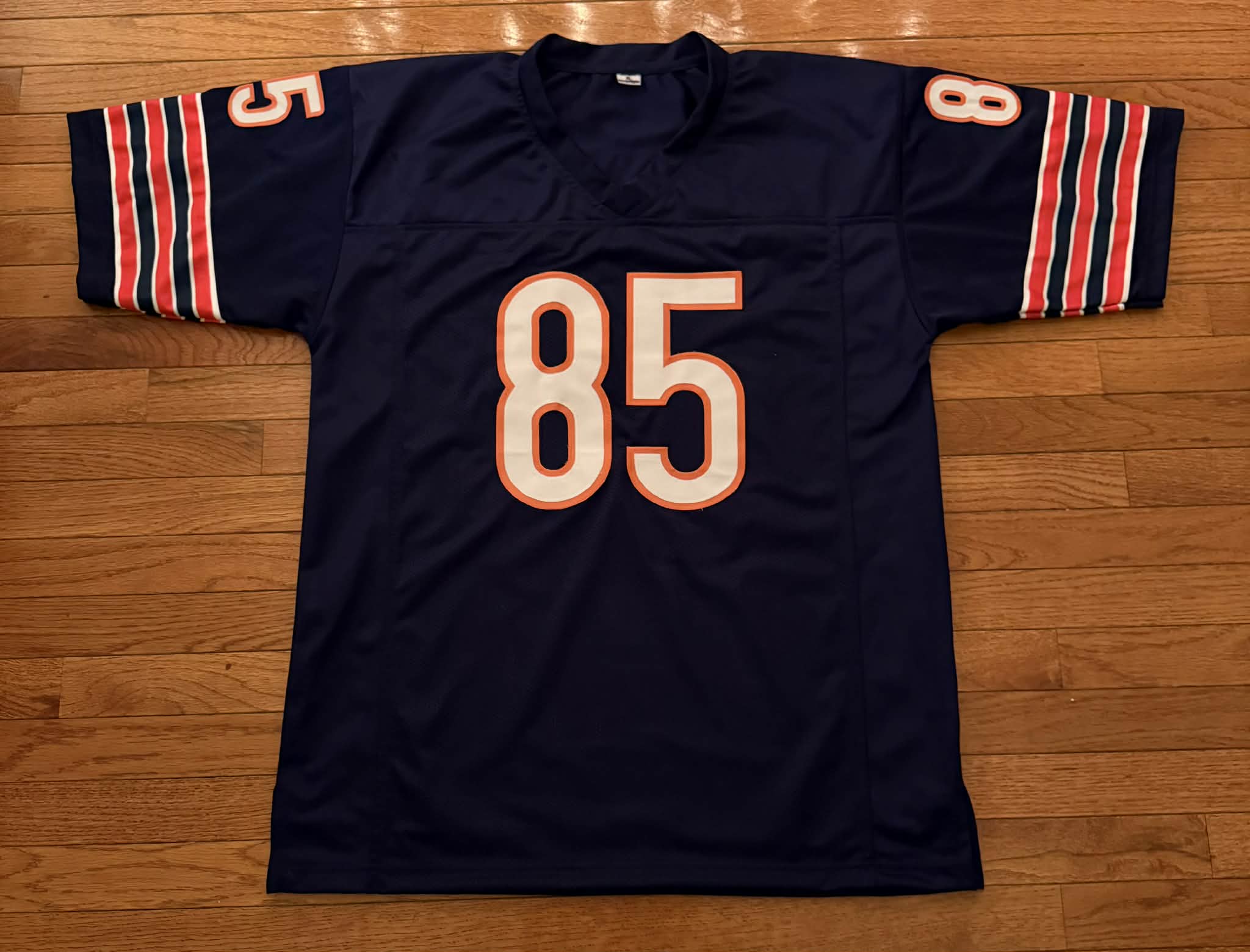 Chicago Bears 1985 (12 Autos) Custom Navy Jersey JSA COA
