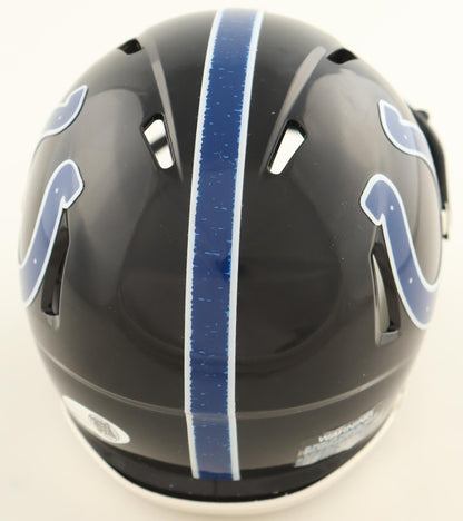 Riley Leonard Signed Indianapolis Colts Speed Mini Alt Helmet JSA WITNESS COA