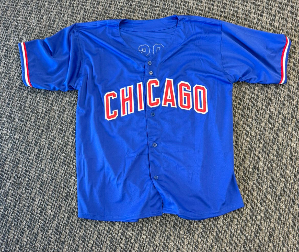 SAMMY SOSA SIGNED AUTO CHICAGO CHICAGO BLUE CUSTOM JERSEY BECKETT BAS AUTOGRAPHED