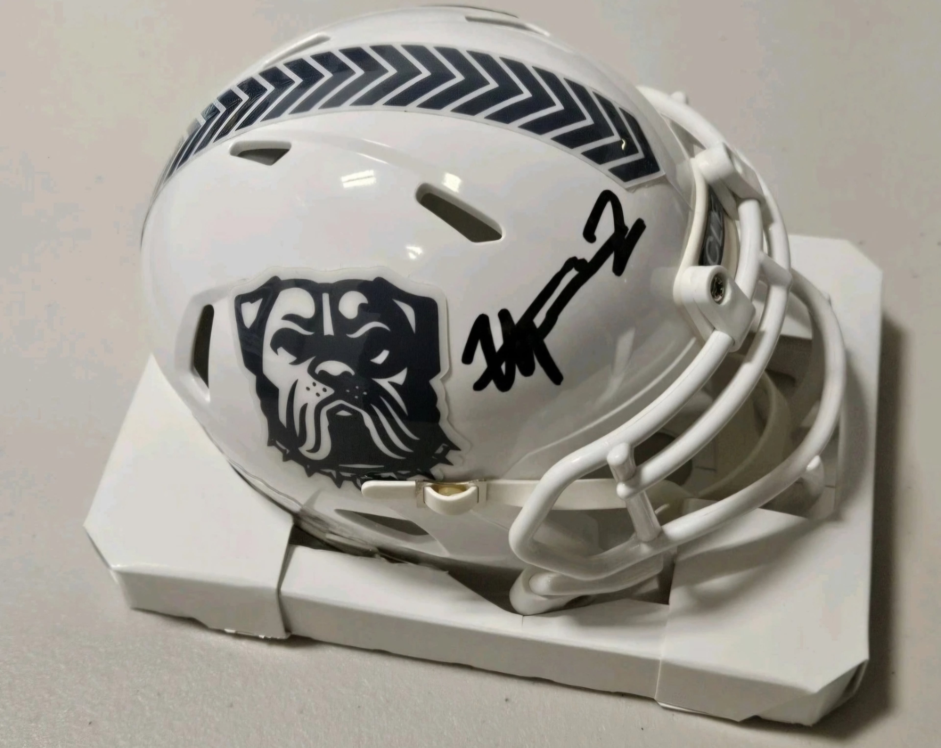 Harold Fannin Jr Signed Cleveland Browns STS 24 Mini Helmet JSA WITNESS COA