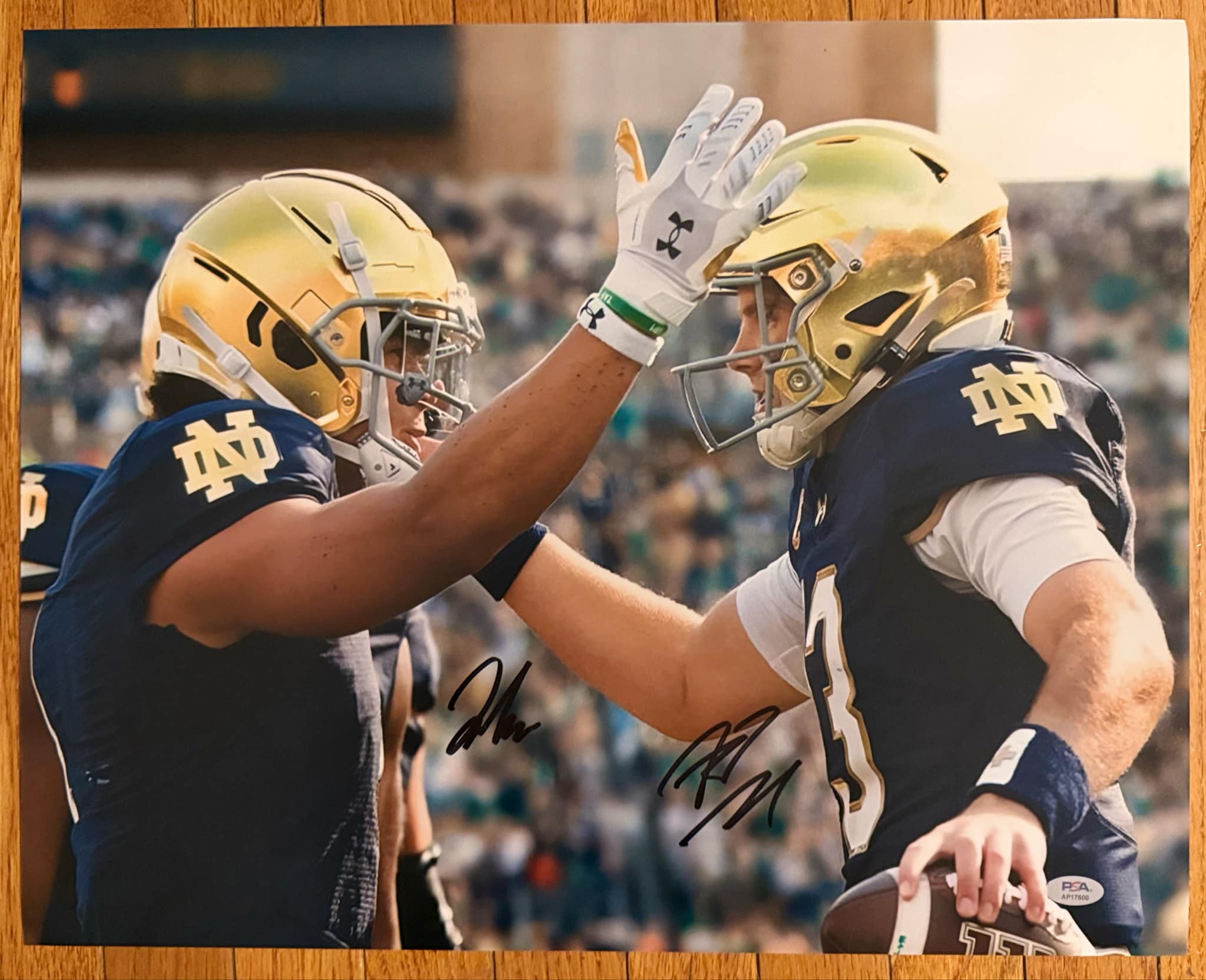 Auto/Autographed Riley Leonard & Jaden Greathouse Dual 16x20 Photo PSA COA