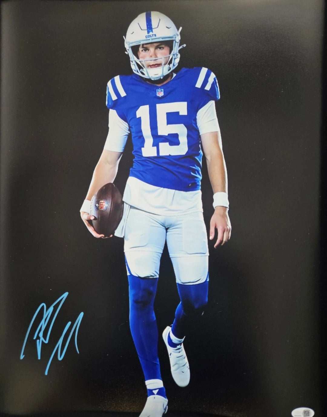 Riley Leonard Signed 16x20 Colts Notre Dame Fighting Irish JSA WITNESS COA