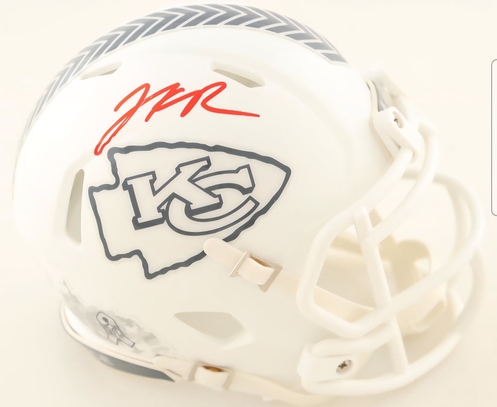 Kansas City Chiefs Signed/Auto Jalen Royals STS Red Mini Helmet JSA COA