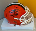 Johnny Manziel Signed Browns Speed Mini Helmet w/ Cleveland Sucks Beckett W BAS COA